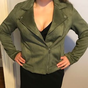 Olive green jacket size Medium